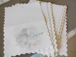 LOT 25 INVITATIONS De MARIAGE Neuf 22cmx16cm à Plier En Deux - Jolie Image D'un Couple - Otros & Sin Clasificación