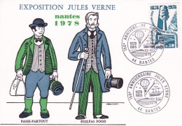 Jules Vernes - Carte - Enveloppe - Schriftsteller