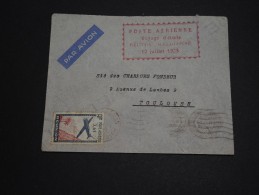 FRANCE / REUNION - Enveloppe De St Denis Pour Toulouse En 1939 , Cachet " Voyage D 'étude En 1938 " - A Voir - L 899 - Luchtpost