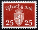 Norway  1938 Minr.27   MNH (**)  ( Lot 661 ) - Officials