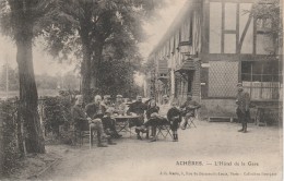 78 - ACHERES - L'Hôtel De La Gare - Acheres