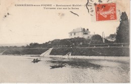 78 - CARRIERES SOUS POISSY - Restaurant Hublet  - Terrasse Vue Sur La Seine - Carrieres Sous Poissy