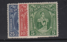 N°131/33 - 3 Val - TB - Venezuela