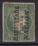 N°14C - 1r. Vert Gris - Surch. Verticale - TB - Filipinas