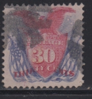 N°37 - 30c Bleu Et Rose - Qques Rousseurs - Usati