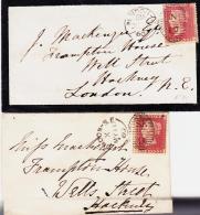 N°14 (x2) - 2 Plis De Londres - Cachets Diff. - TB - Storia Postale