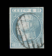 N°16 - 6r Bleu Vert - Certif. CEM De Madrid - TB - Usati