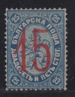 N°27a - 15 S/25s Bleu - Surch. Litho - TB - Nuovi