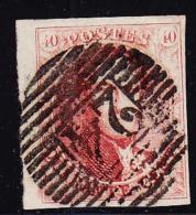 N°8 - 40c Rouge - BDF - Luxe - 1851-1857 Medaglioni (6/8)