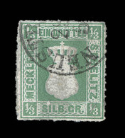 N°2 - ¹/3 Sg Vert - TB - Mecklenburg-Strelitz