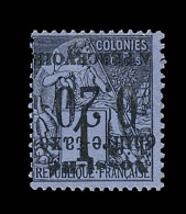 TIMBRES TAXE  N°1b - Surcharge Renversée - 1 Dent Courte - Signé - B - Altri & Non Classificati