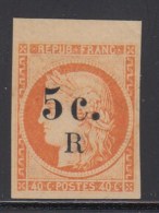 N°6 - 5c S/40c Orange - BDF - TB/SUP - Altri & Non Classificati