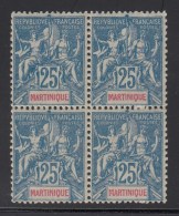 N°47 - 25c Bleu - Bloc De 4 - TB - Altri & Non Classificati