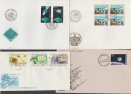 LIECHTENSTEIN+INDIA+CUBA   FDC  SPACE    Réf  E770 - Other & Unclassified