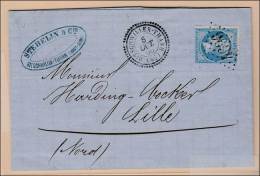 CACHETS PERLES N°22 - GC 4696 + T22 Bitschwiller Thann - 8/10/66 - TB - Storia Postale