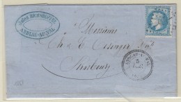 CACHETS PERLES N°29 - Obl. GC 94 + T22 Andlau Au Val - 5/12/(1868) - B/TB - Storia Postale