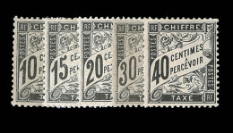 N°15/19 - 5 Val - Maj. Bien Centrés - Charn. Légère - TB - 1859-1959 Nuovi