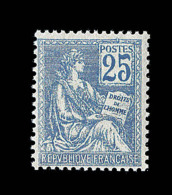 N°118 - 25c Bleu - Bon Centrage - TB - 1900-02 Mouchon