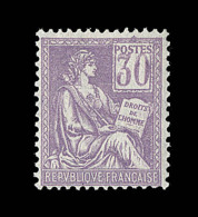 N°115 - 30c Violet - Signé Calves - TB - 1900-02 Mouchon