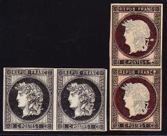 Projet GAIFFE (1876) - 2 Paires Du 1c - Couleur Diff. - TB - Altri & Non Classificati