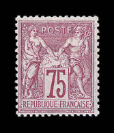 N°71 - 75c Carmin - Signé Calves - TB - 1876-1878 Sage (Tipo I)