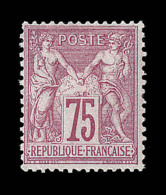 N°71 - 75c Carmin - Signé Roumet - TB - 1876-1878 Sage (Tipo I)