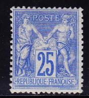 N°68 - 25c Outremer - Signé Calves - TB - 1876-1878 Sage (Tipo I)