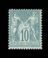 N°65 - 10c Vert - TB - 1876-1878 Sage (Tipo I)