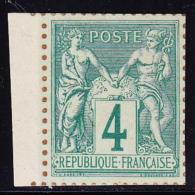 N°63 - 4c Vert - Dentelure Figurée - TB - 1876-1878 Sage (Tipo I)