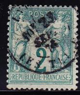 N°62 - 2c Vert - TB - 1876-1878 Sage (Tipo I)