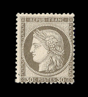 N°56 - 30c Brun - Charn. Légère - Signé Roumet - TB - 1871-1875 Ceres