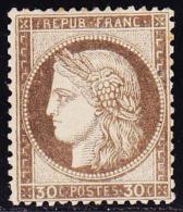 N°56 - 30c Brun - Qques Points Rousseurs - Signé Calves - 1871-1875 Ceres