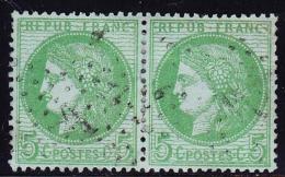 N°53 - Paire - Obl. Étoile 4 - TB/SUP - 1871-1875 Ceres