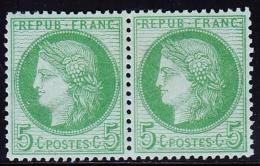 N°53 - Paire - Légère Rousseur -TB Centrage - 1871-1875 Ceres