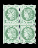 N°53 - Bloc De 4- 2 Ex ** - Signé JF Brun - TB - 1871-1875 Ceres