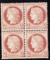 N°51 - Bloc De 4 - TB - 1871-1875 Ceres