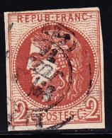 N°40Ba - 2c Rouge Brique - Léger Clair - Asp. TB - 1870 Emissione Di Bordeaux