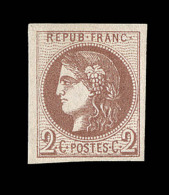 N°40B - Tirant S/marron - Belles Marges - Signé A. Brun - TB - 1870 Emissione Di Bordeaux