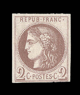 N°40A - Report 1 - Marges Régulières - Froissures - Signé Brun - B/TB - 1870 Emissione Di Bordeaux
