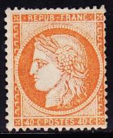 N°38 - 40c Orange - B/TB - 1870 Assedio Di Parigi