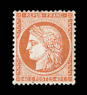 N°38 - 40c Orange - Pli Ds Un Angle - TB - 1870 Assedio Di Parigi