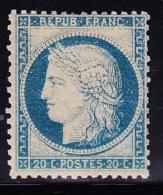 N°37b - Papier Jaunâtre - Qques Dents Faibles - 1870 Assedio Di Parigi