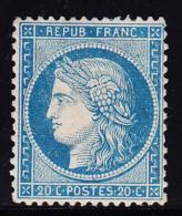 N°37 - 20c Bleu - Bon Centrage - TB - 1870 Assedio Di Parigi
