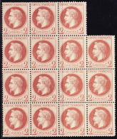 N°26A - 2c Brun Rouge - Bloc De 15 - TB - 1863-1870 Napoleone III Con Gli Allori