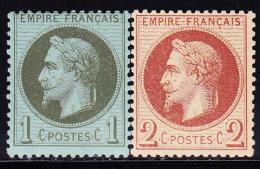 N°25/26 - 1c Et 2c - TB - 1863-1870 Napoleone III Con Gli Allori