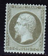 N°19 - 1c Olive - TB - 1862 Napoleone III