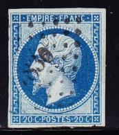 N°14Ad - Bleu S/vert -TB - 1853-1860 Napoleone III