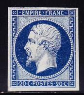 N°14Aa - 20c Bleu Foncé - TB - 1853-1860 Napoleone III