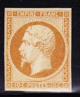N°13Ac - 10c Bistre Brun - TB - 1853-1860 Napoleone III