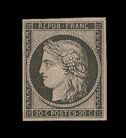 N°3f - Réimpression - Qques Rousseurs - Asp.TB - 1849-1850 Ceres